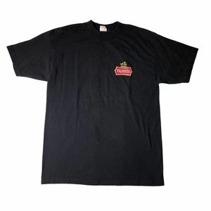 Bacardi Men T-Shirt Medium Black Vintage Short Sleeve Tropico Liquor‎ Rum